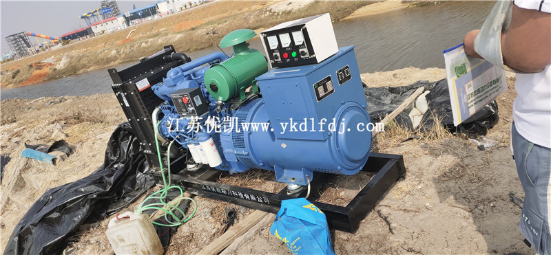 2021年2月3日，75KW玉柴發(fā)電機組交付廣西北海某工地使用