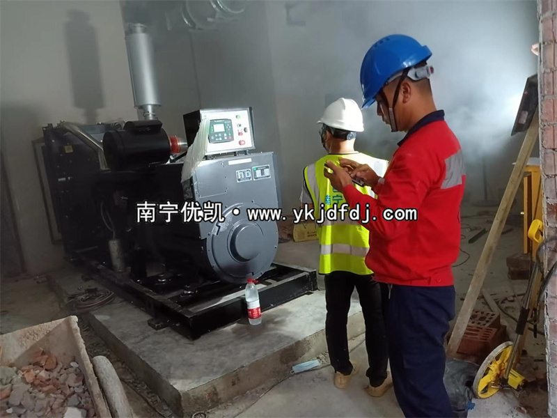 2022年6月15日，400KW上柴發(fā)電機組交付廣西賓陽某工程隊使用