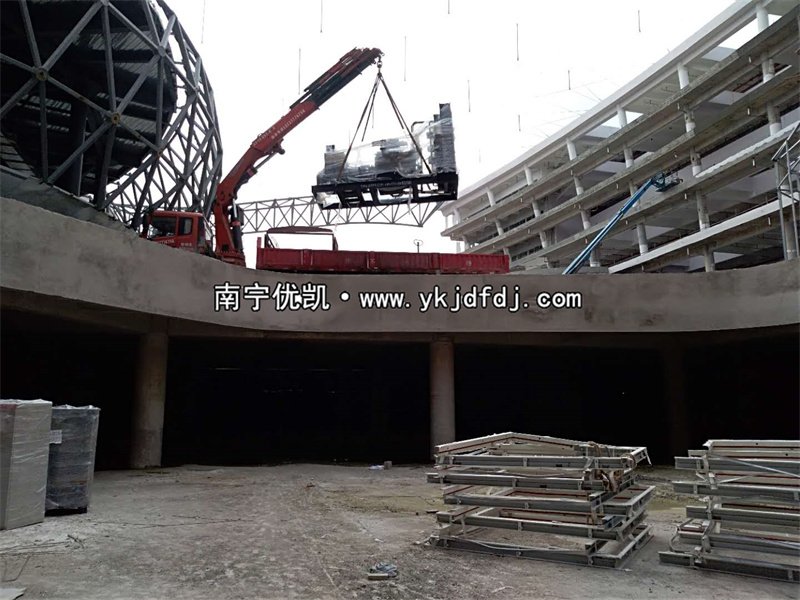 2022年6月15日，900KW上柴發(fā)電機組帶ATS柜通過驗收交付某產(chǎn)業(yè)園