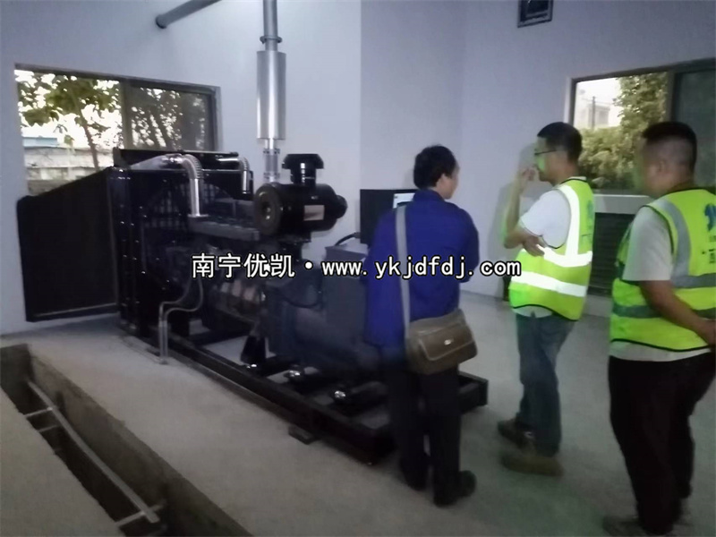 2023年11月28日，欽州項(xiàng)目250kw上柴發(fā)電機(jī)組到貨安裝調(diào)試